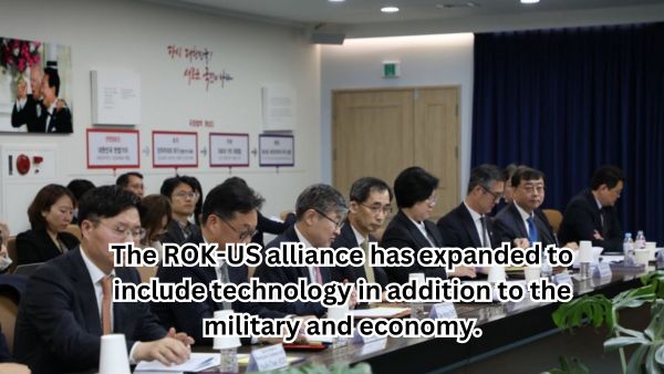 The ROK-US alliance has expanded to include technology in addition to the military and economy.